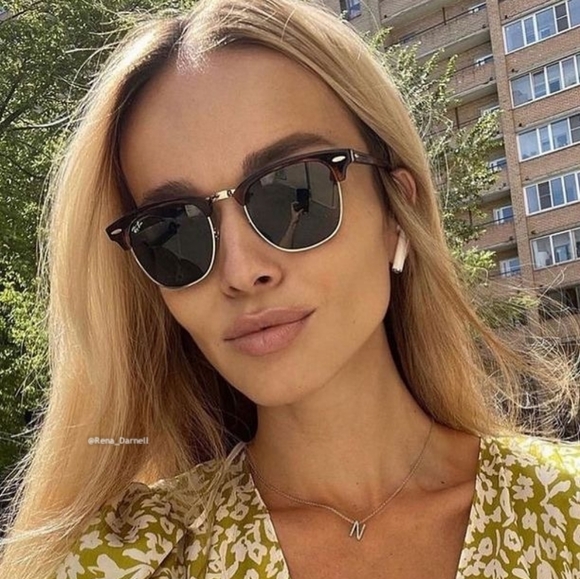 Ray-Ban Clubmaster Tortoise RB3016 Green New - Picture 14 of 16